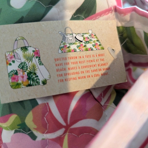 Beautiful Floral Beach/Tote Bag - Picture 6 of 7